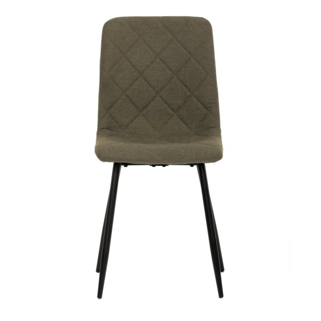 Jídelní židle LONA — kov, látka, černá / více barev - Barevné varianty židle LONA: Hnědá