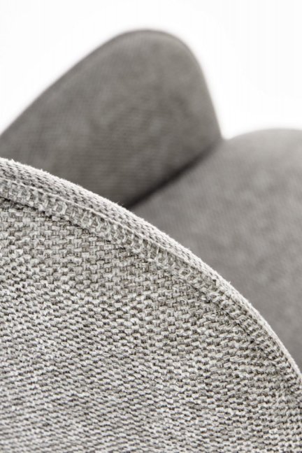 Jídelní židle DALETON — kov, látka, černá / šedá