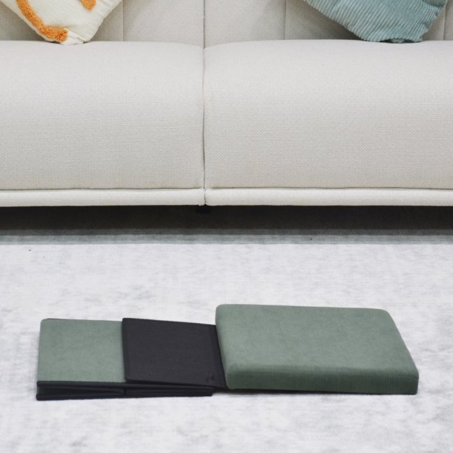 Taburet ADONIS s úložným prostorem — manšestr, více barev