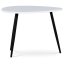 Konferenční stůl MONET — kov, MDF, černá / bílá