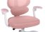 Dětská otočná židle Neoseat JUNI 009 s podnoží — látka, růžová