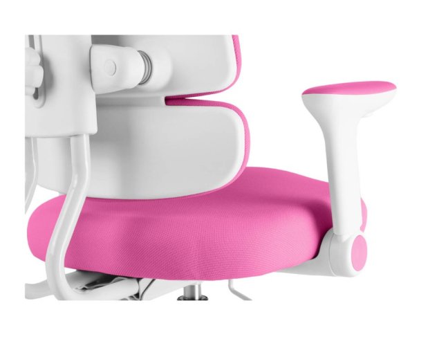 Dětská rostoucí židle Neoseat KIDDY THREE — látka, pratelný potah, tmavě růžová