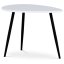 Konferenční stůl MONET — kov, MDF, černá / bílá