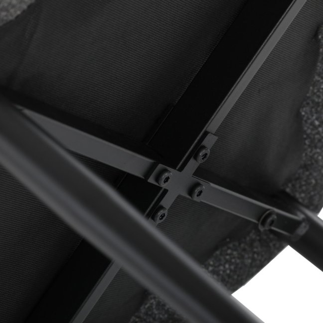 Jídelní křeslo LYON — kov, látka, více barev - Barevné varianty jídelního křesla LYON: Tmavě šedá