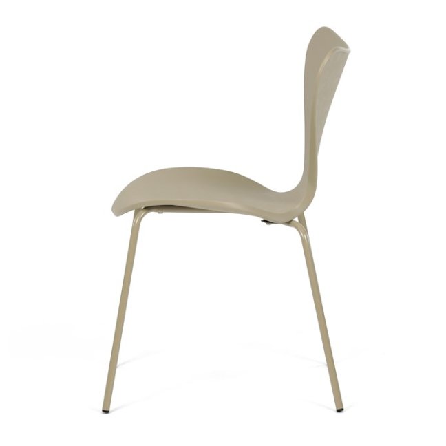 Jídelní židle VERN — kov, plast, cappuccino