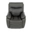 Relaxační polohovací TV křeslo NORBERT — látka, šedá, nosnost 150 kg