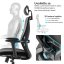 Kancelářská ergonomická židle Neoseat NICOLE — černá, nosnost 150 kg