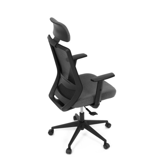 Kancelářská ergonomická židle SENA — látka, černá