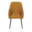 Jídelní křeslo JACOB — kov, látka, žlutá