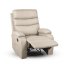 Relaxační polohovací TV křeslo VELORA — látka, béžová, nosnost 130 kg