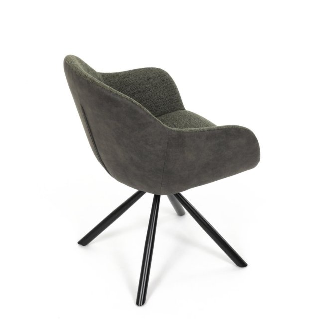 Jídelní otočné křeslo HILARY — kov, látka, šedá / více barev - Barevné varianty jídelního křesla HILARY: Šedá