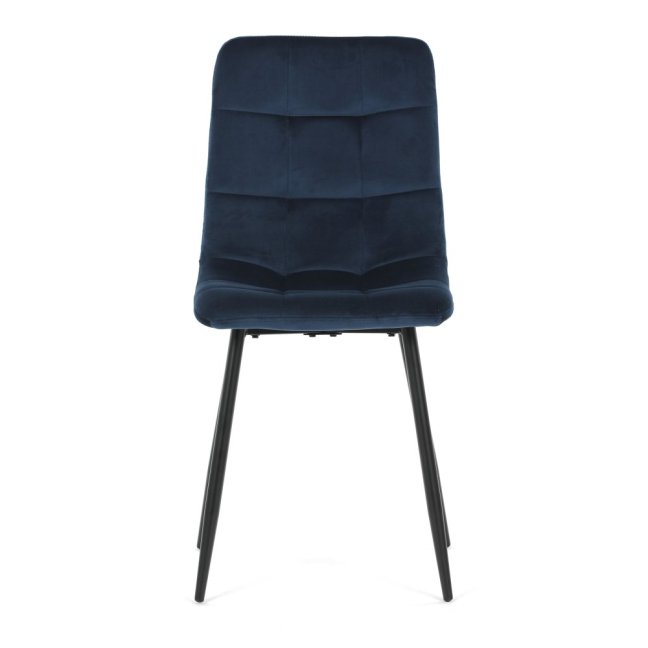 Jídelní židle THEO II — kov, samet, více barev - Barevné varianty židle THEO II: Modrá