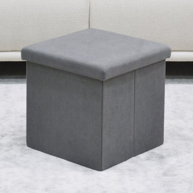 Taburet ADONIS s úložným prostorem — manšestr, více barev