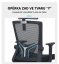 Kancelářská ergonomická židle Neoseat NOVELO — síť / látka, černá, nosnost 150 kg