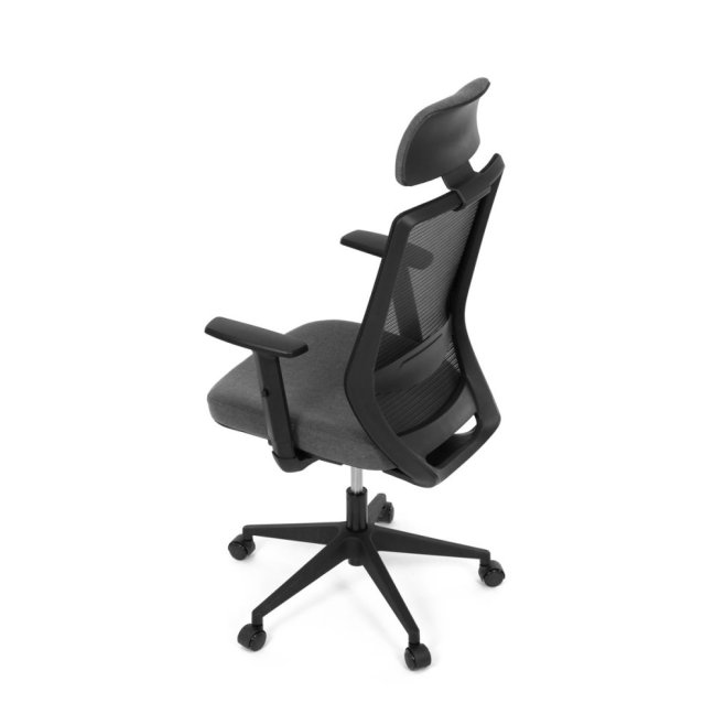 Kancelářská ergonomická židle SENA — látka, černá