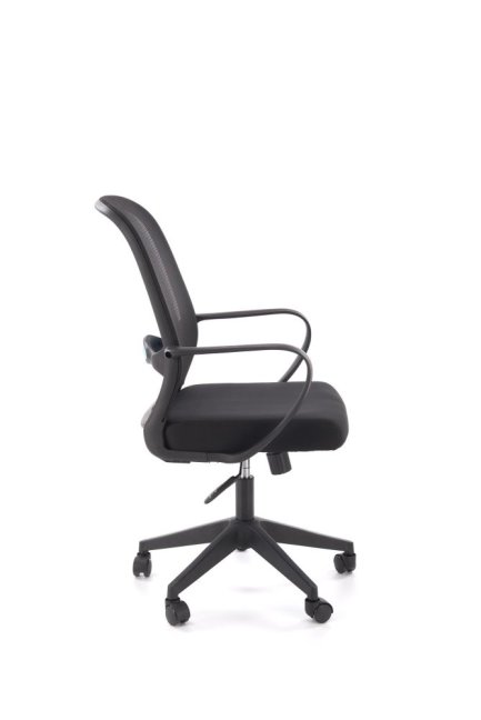 Kancelářská otočná židle ORCANO — síť / látka, černá