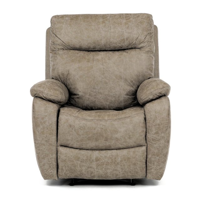 Relaxační křeslo BENNY s elektrickým polohováním — látka, béžová