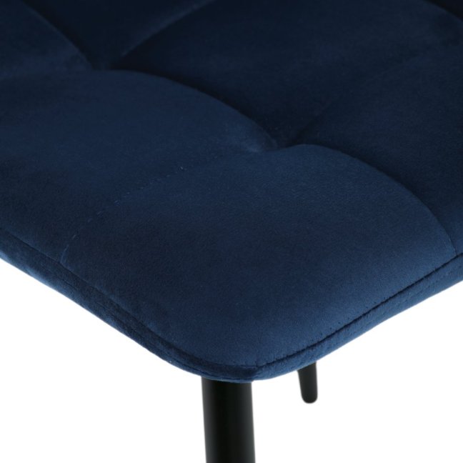 Jídelní židle THEO II — kov, samet, více barev - Barevné varianty židle THEO II: Modrá