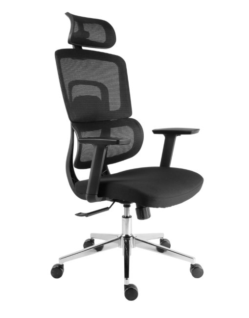 Kancelářská ergonomická židle Neoseat GARY — síť / látka, černá, nosnost 150 kg