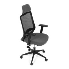 Kancelářská ergonomická židle SENA — látka, černá