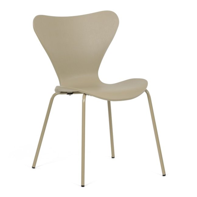 Jídelní židle VERN — kov, plast, cappuccino