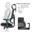 Kancelářská ergonomická židle Neoseat ALINE — černá, nosnost 150 kg