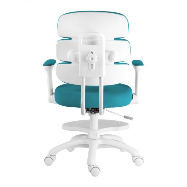 Dětská rostoucí židle Neoseat KIDDY THREE — látka, pratelný potah, tyrkysová