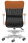 Dětská židle Neoseat MONKEY WHITE s podnoží — látka, bílá / oranžová