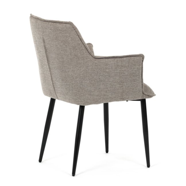 Jídelní křeslo KONIG — látka, béžová