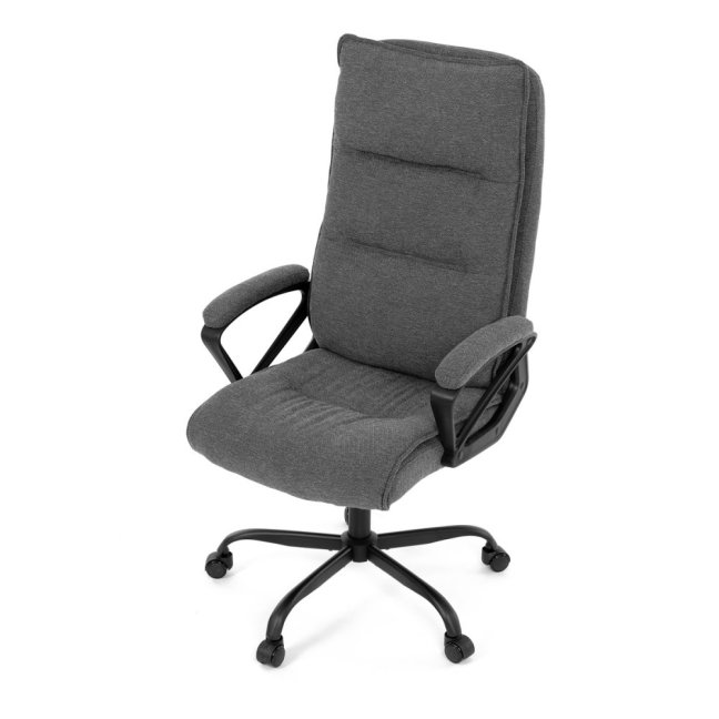 Kancelářské křeslo EBRO — látka, šedá