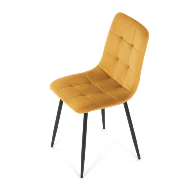 Jídelní židle THEO II — kov, samet, více barev - Barevné varianty židle THEO II: Modrá