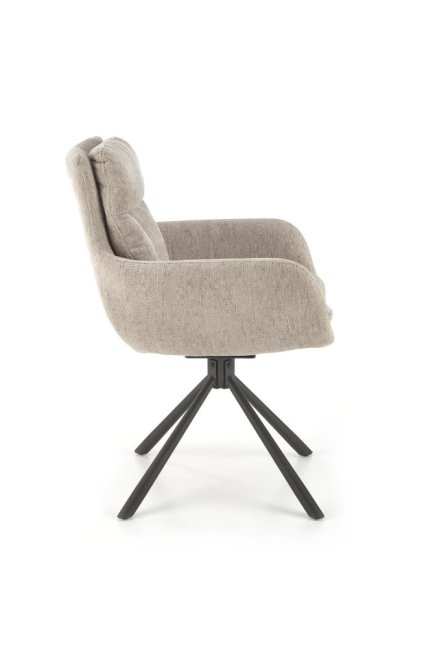 Jídelní otočné křeslo KORNY — kov, látka, více barev - Barevné varianty jídelní křesla KORNY: Olivová