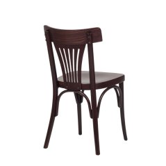 Jídelní dřevěná židle HERBERT — masiv, tmavě hnědá