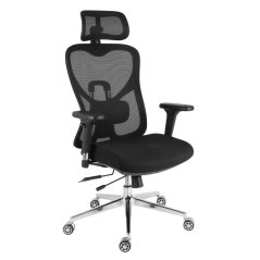 Kancelářská ergonomická židle Neoseat JAMES — černá, nosnost 150 kg