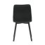 Jídelní židle PAIGE — kov, samet, více barev - Barevné varianty jídelní židle PAIGE: Černá