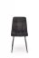 Jídelní židle MARTA — kov, látka, černá