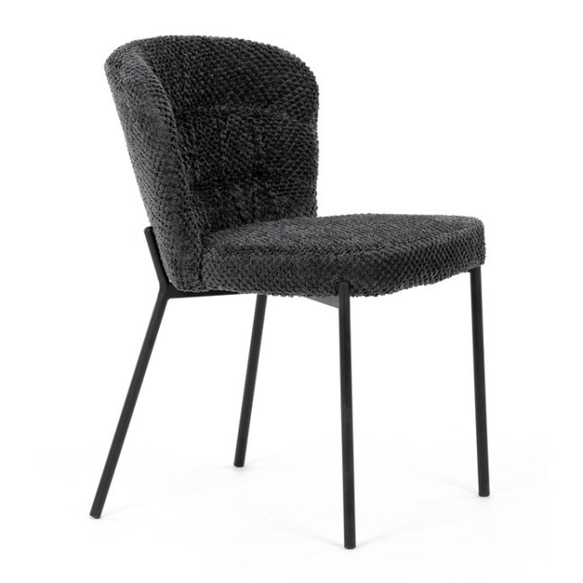 Jídelní židle TUATA — kov, látka, více barev - Barevné varianty jídelní židle TUATA: Zelená