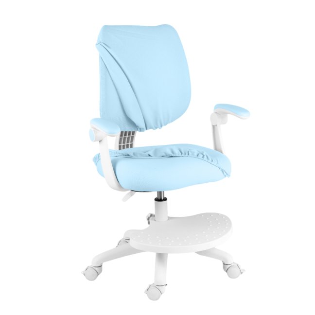 Dětská rostoucí židle Neoseat JUNI 022 — látka, pratelný potah, modrá