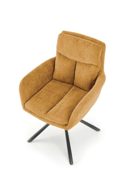 Jídelní otočné křeslo KORNY — kov, látka, více barev - Barevné varianty jídelní křesla KORNY: Olivová