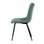 Jídelní židle DAEMON — kov, látka, černá / zelená