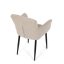 Jídelní křeslo JIMBO — kov, látka, béžová