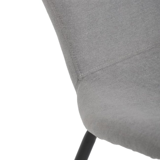 Jídelní židle JULES — kov, látka, více barev - Barevné varianty jídelní židle JULES: Světle šedá