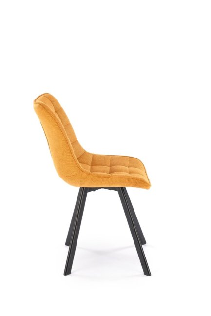 Jídelní židle MIHA — kov, látka, více barev - Barevné varianty jídelní židle MIHA: Hořčicová