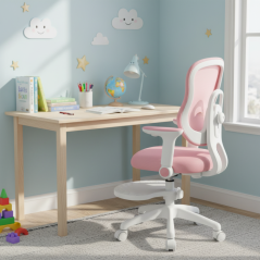 Dětská rostoucí židle Neoseat MIKY — látka, růžová