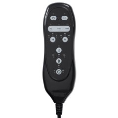 TV křeslo DAMIAN s elektrickým polohováním, masáží a vyhříváním — látka, béžová