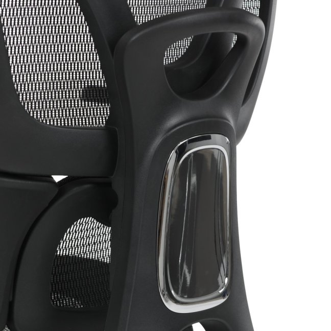 Kancelářská ergonomická židle PORTE II — síťovina, černá