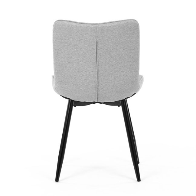 Jídelní židle PAELA — kov, látka, více barev - Barevné varianty jídelní židle PAELA: Světle šedá