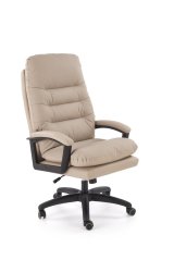 Kancelářské křeslo HARBOR — ekokůže, béžová