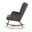 Houpací křeslo FABIAN — látka, šedá