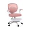 Dětská otočná židle Neoseat JUNI 008 s podnoží — látka, růžová
